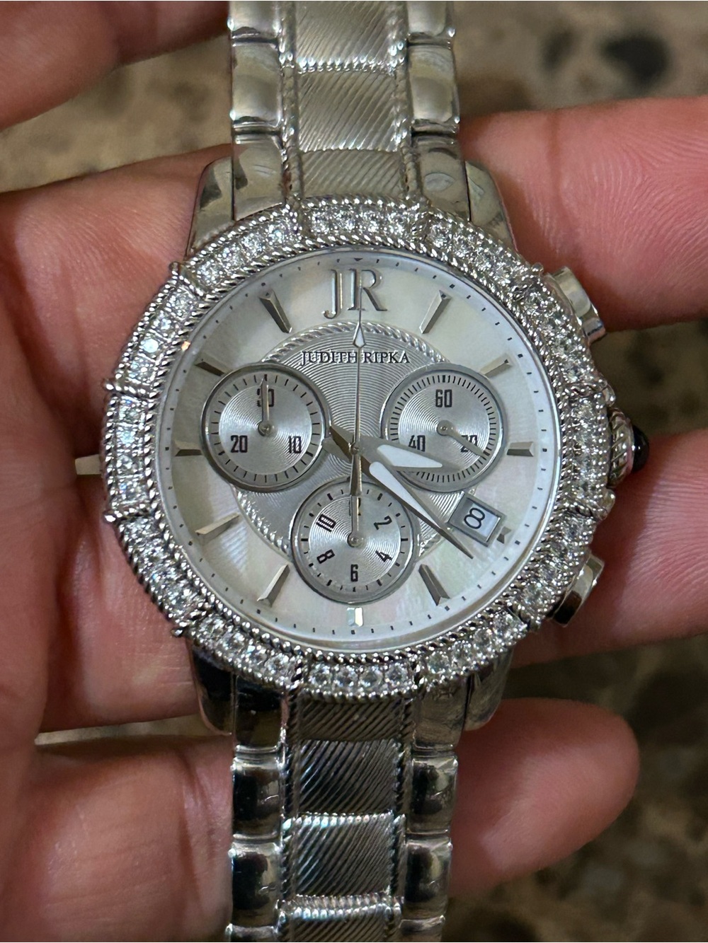 Judith Ripka Stainless Steel
Diamonique Multi-Function Watch